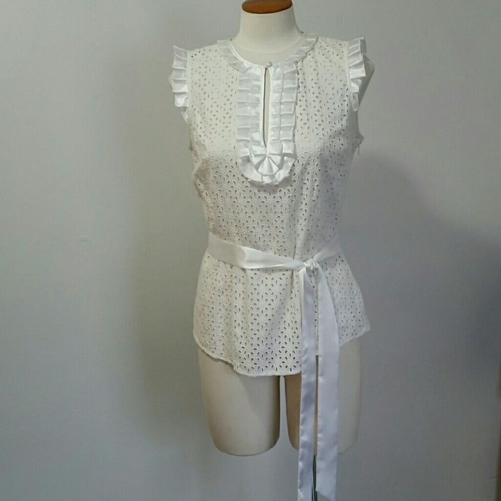 INC International Concepts Eyelet Top